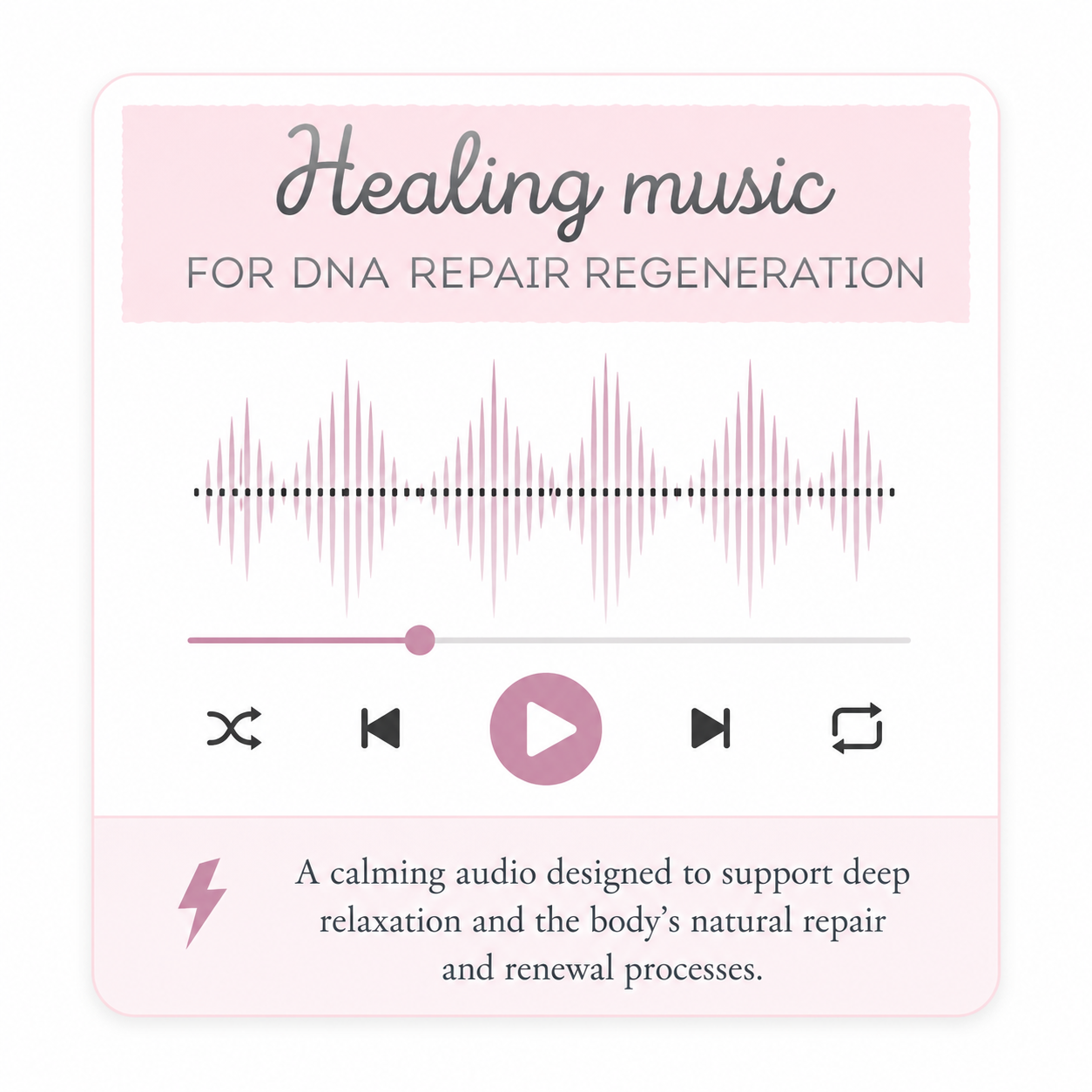 Música de sanación para reparación y regeneración del ADN