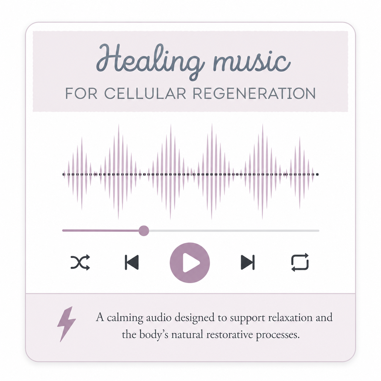 Música de sanación para regeneración celular