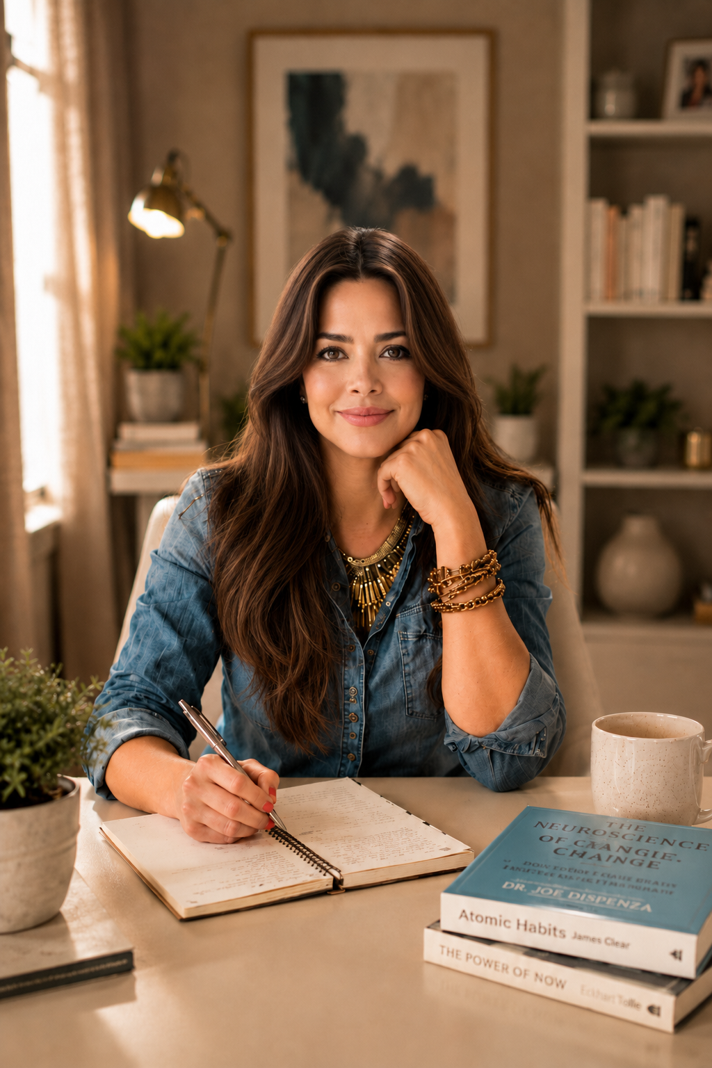 Dr. Lucy Coleman writing and developing the LifeBoss Health method
